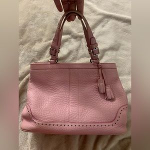Coach Pink Leather Hand bag size small